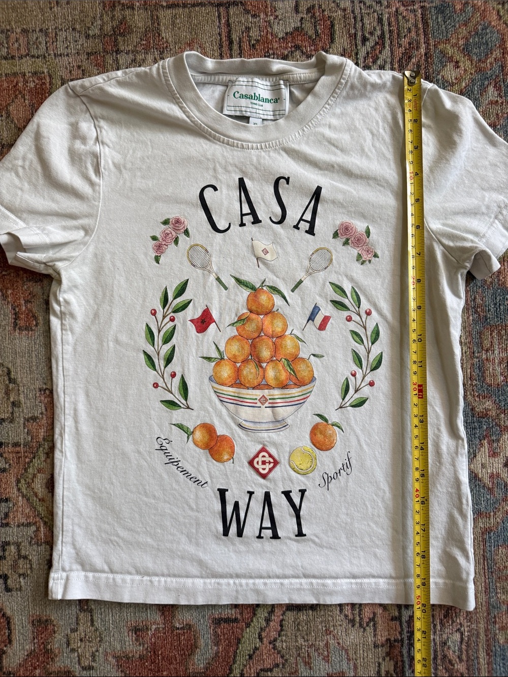 Casablanca White 'Casa Way' Graphic Tee - Women's Short Sleeve